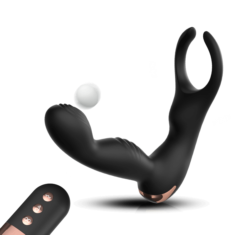"ZINNER" Remote Control Tapping Anal Vibrator & Cock Ring