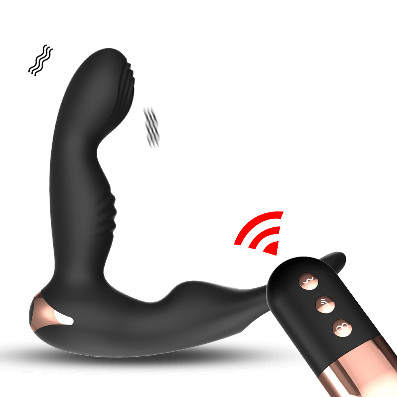 „ZINNER” Stymulujący wibrator analny zdalnie sterowany z pierścieniem erekcyjnym