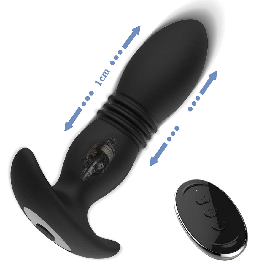 Thrusting &  Remote Control Anal Vibrator Sex Toy