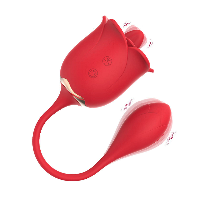 „ALBA“ Klitorisleckender Ei-Vibrator aus Flüssigsilikon